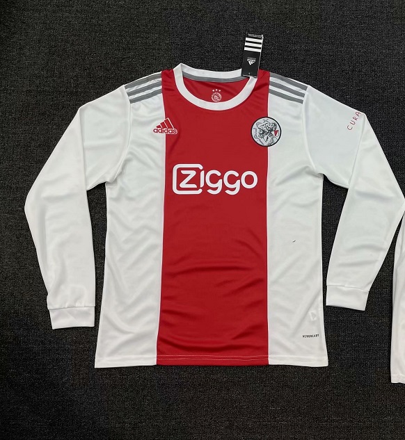 AAA Quality Ajax 21/22 Home Long Soccer Jersey
